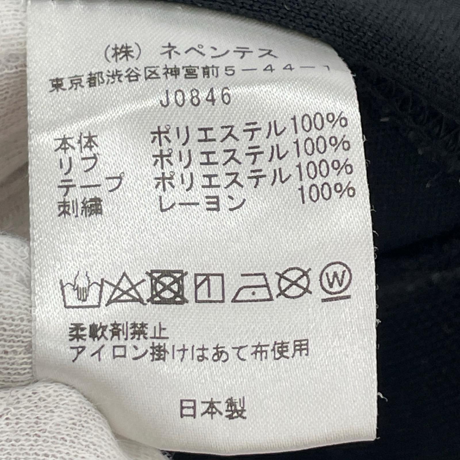 パーカー ハーフジップフーディー BLK L ブラック