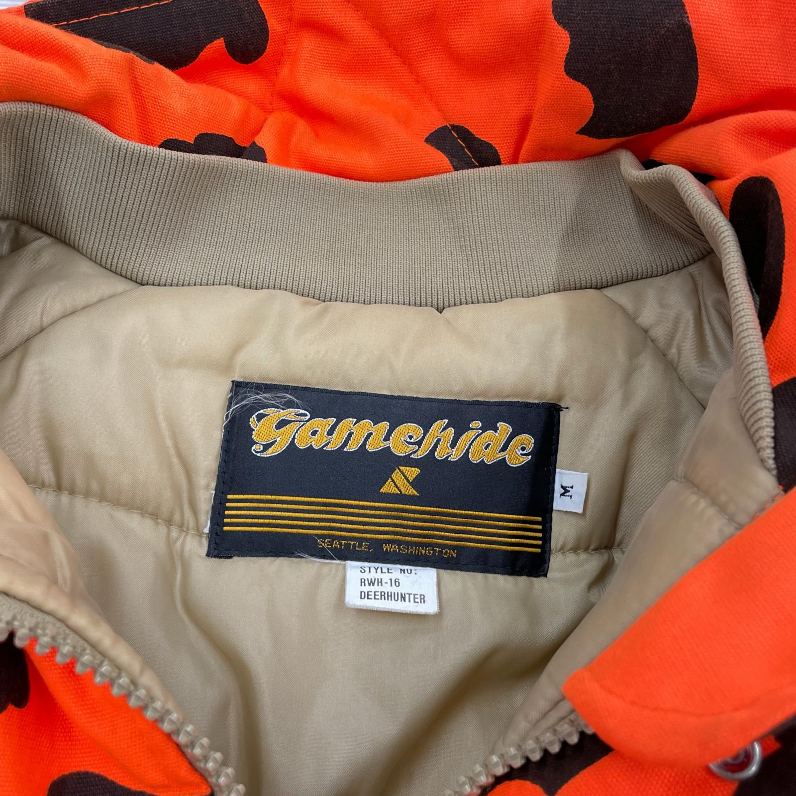 ジャケット 80s Gamehide ダックハンターカモ 中綿ハンティングジャケット M