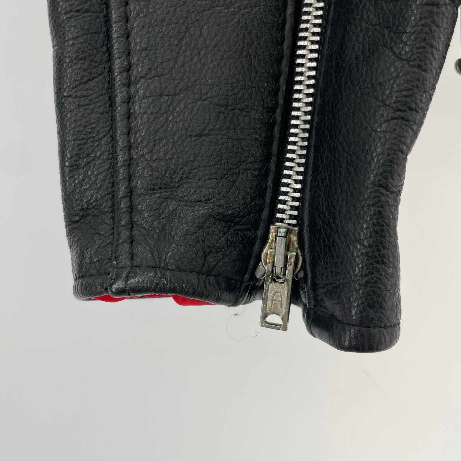 ジャケット MYWAYMAN シングルライダース 黒 36 ブラック