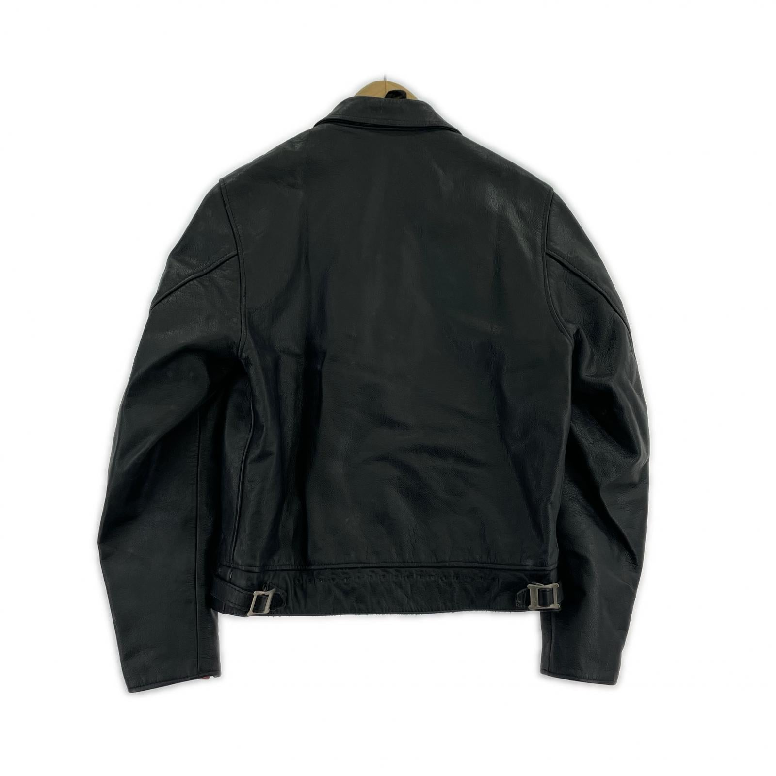 ジャケット MYWAYMAN シングルライダース 黒 36 ブラック