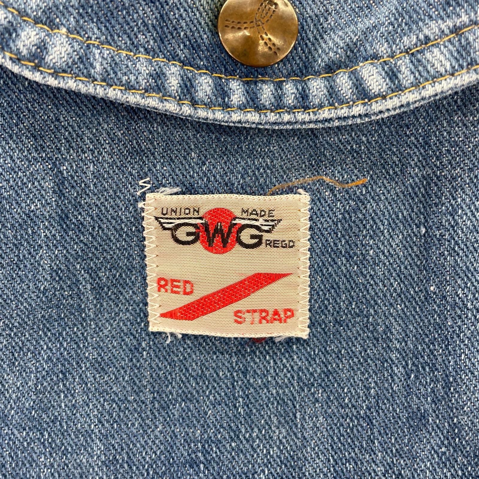 オーバーオール 60s~70s GWG デニムオーバーオール ブルー