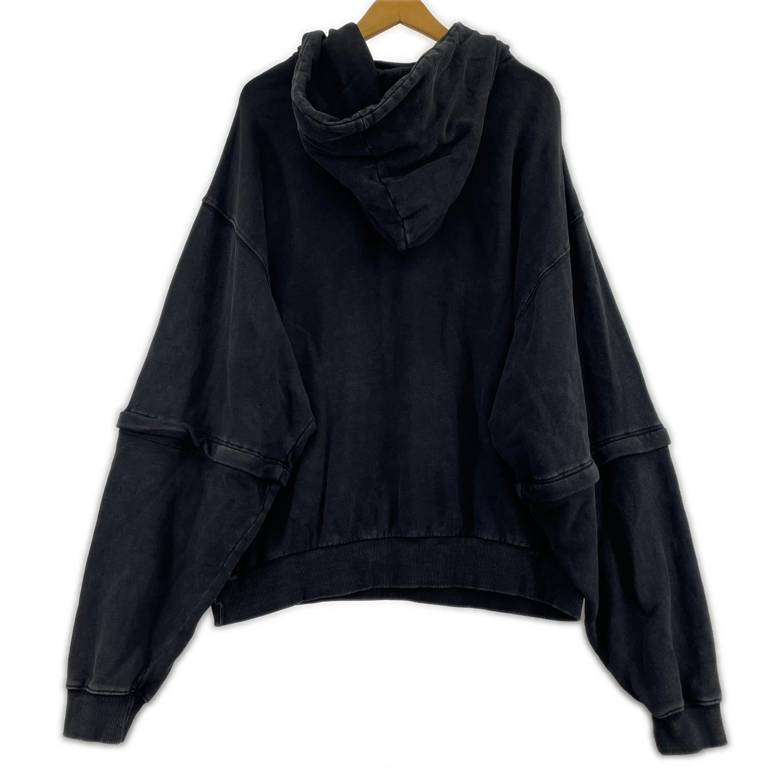 パーカー Grancy HeavyWeight ZipDesign Hoodie L ブラック