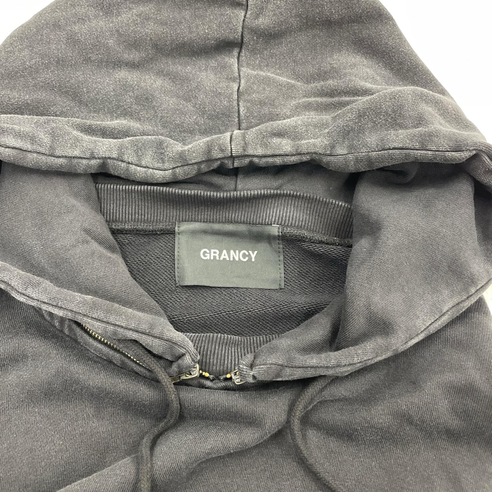 パーカー Grancy HeavyWeight ZipDesign Hoodie L ブラック
