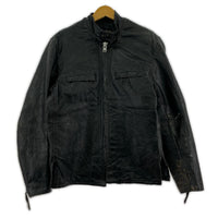 レザージャケット 70s Sears The Leather Shop シングル (38) 38 ブラック