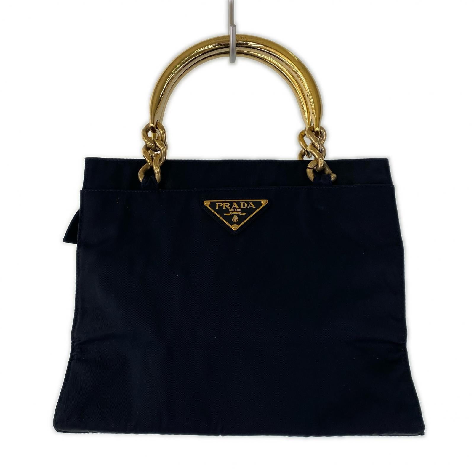 PRADA 三角ロゴ テスート チェーンハンドル
