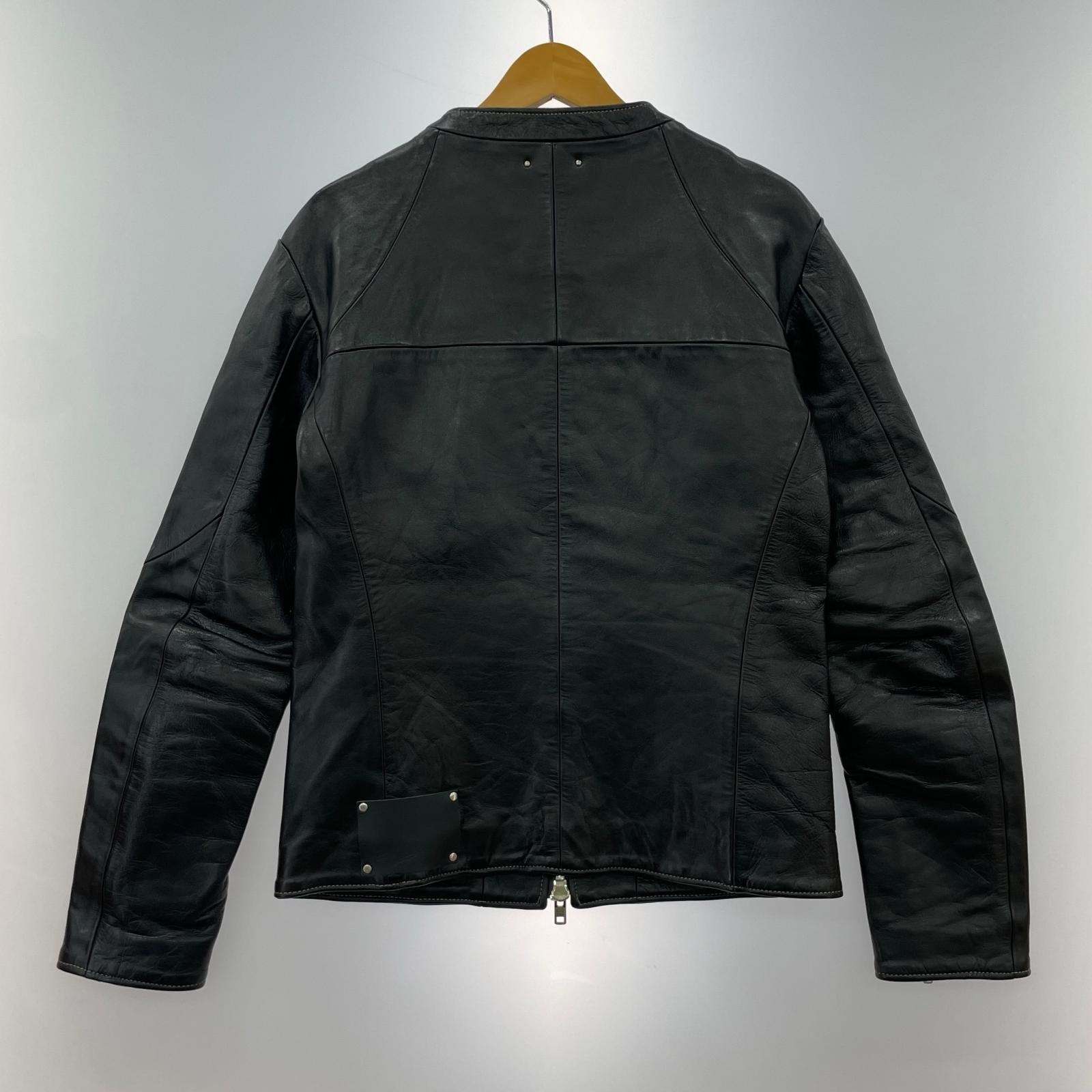 ジャケット MINEDENIM×YUKI TANAKA Washed Horse Leather Single JKT ホースハイド シングルレザーライダース 1 ブラック 1 ブラック