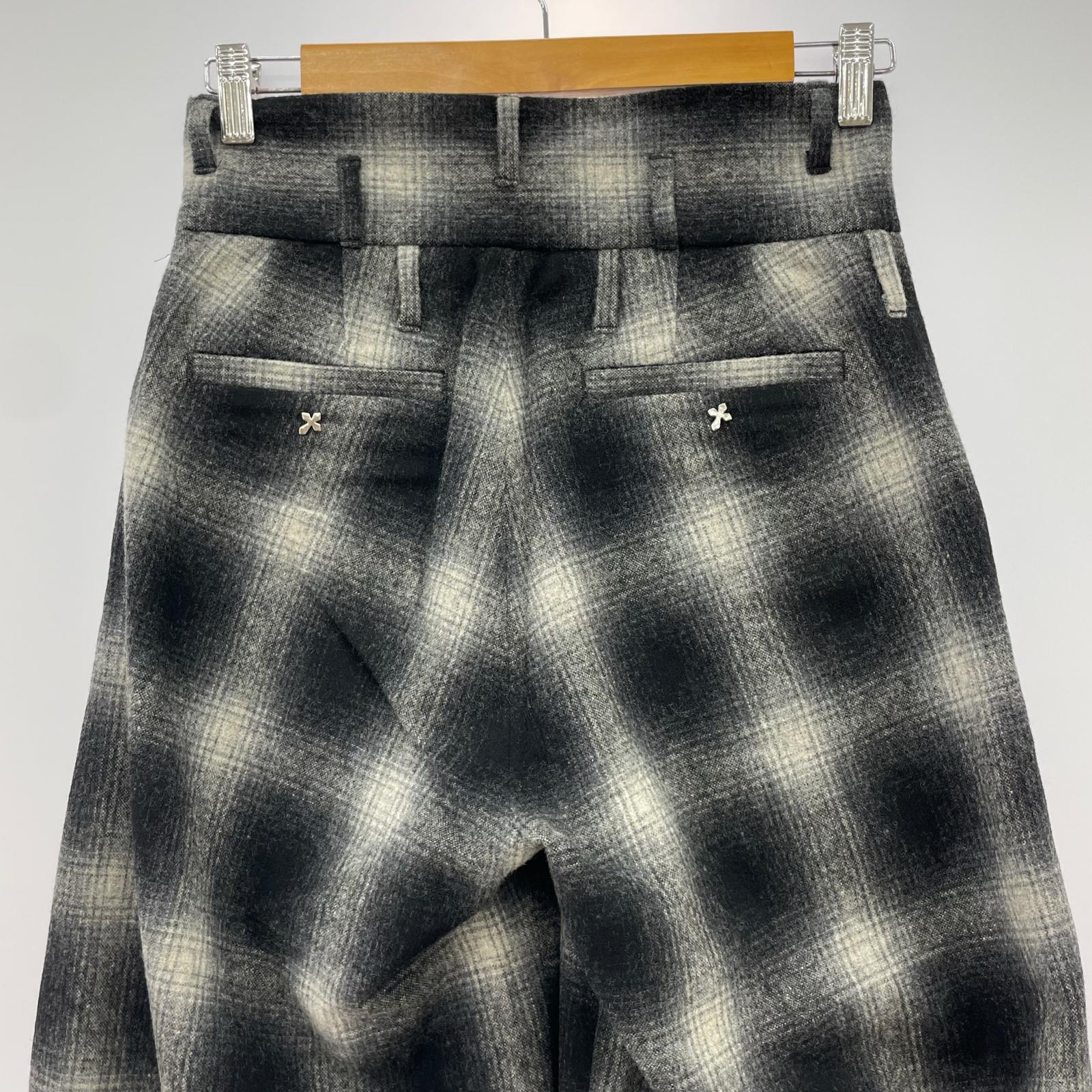 パンツ blank Ombre Wide PT チェックワイドパンツ 1 ブラック×グレー 1