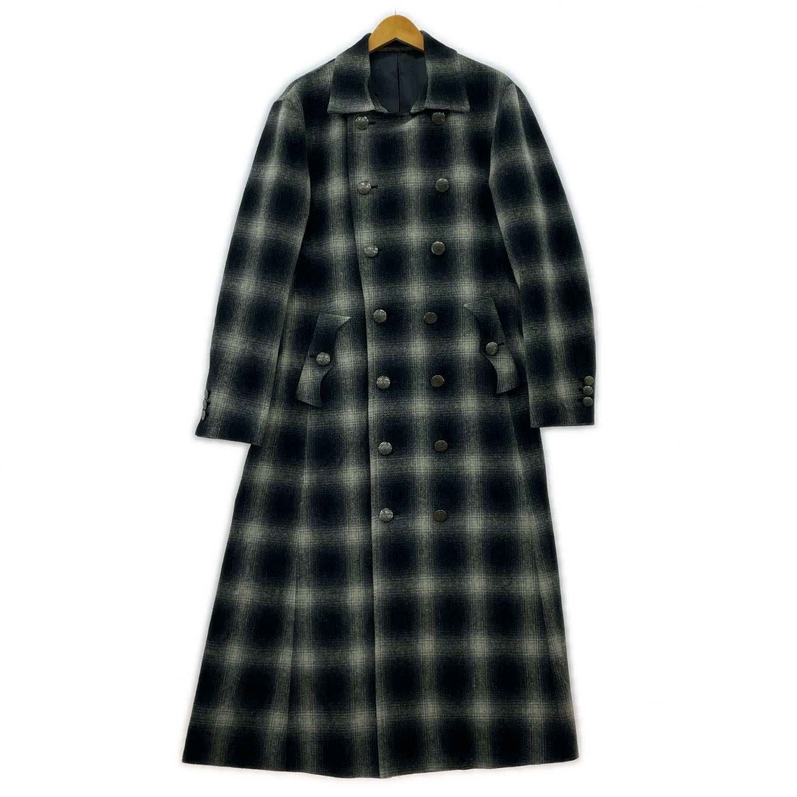 ジャケット blank The Prayer Napoleon Coat チェックコート 2 グレー×ブラック 2 ブラック