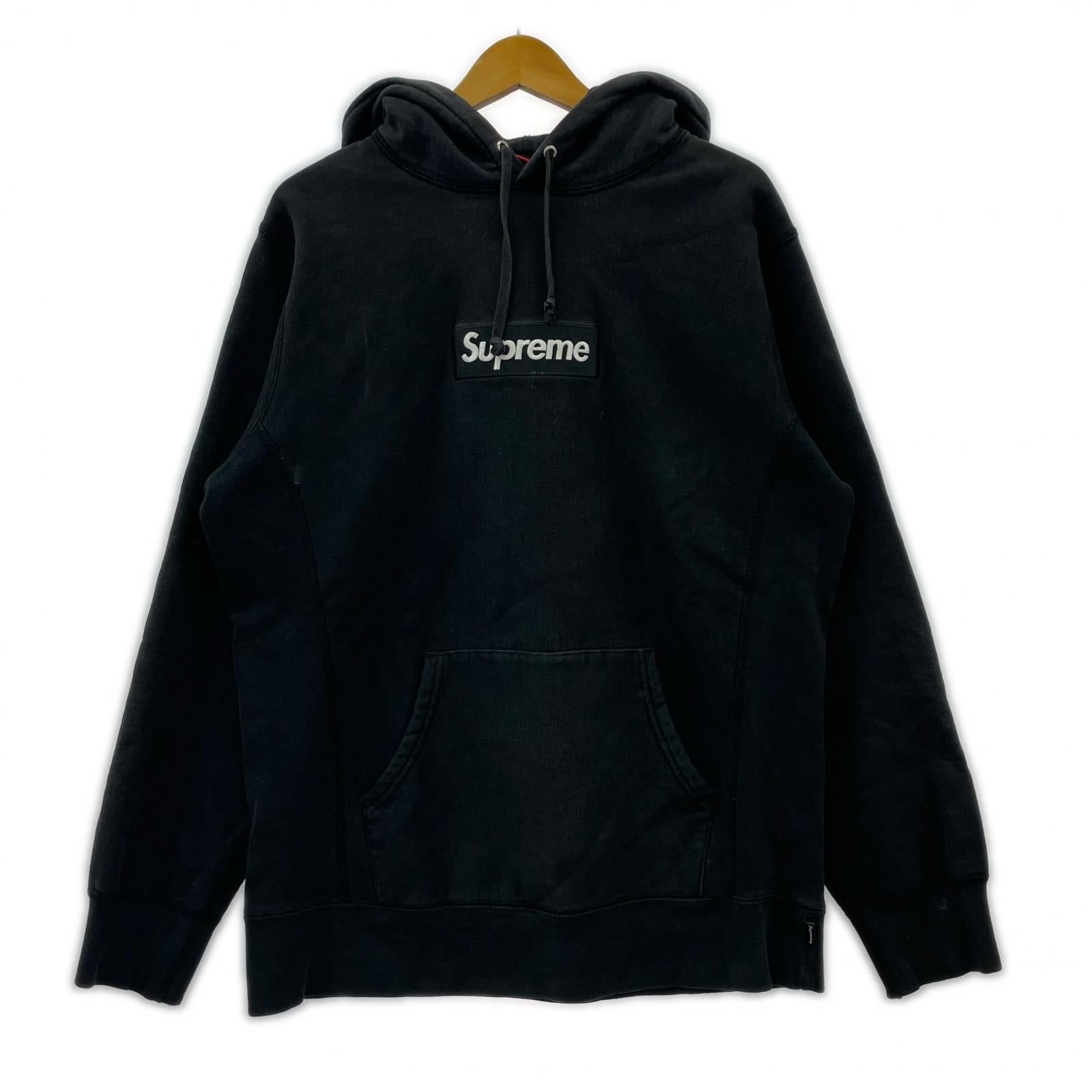 パーカー Supreme 17AW Box Logo Hooded Sweatshirt L 黒 L ブラック