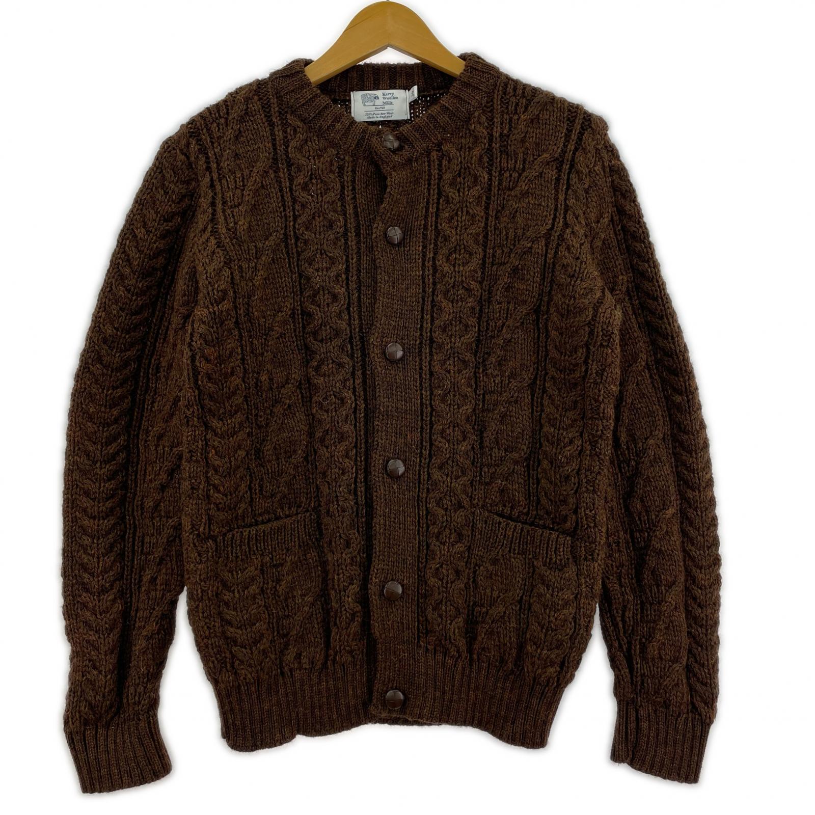 カーディガン KERRY WOOLLEN MILLS カーディガン 36 ブラウン