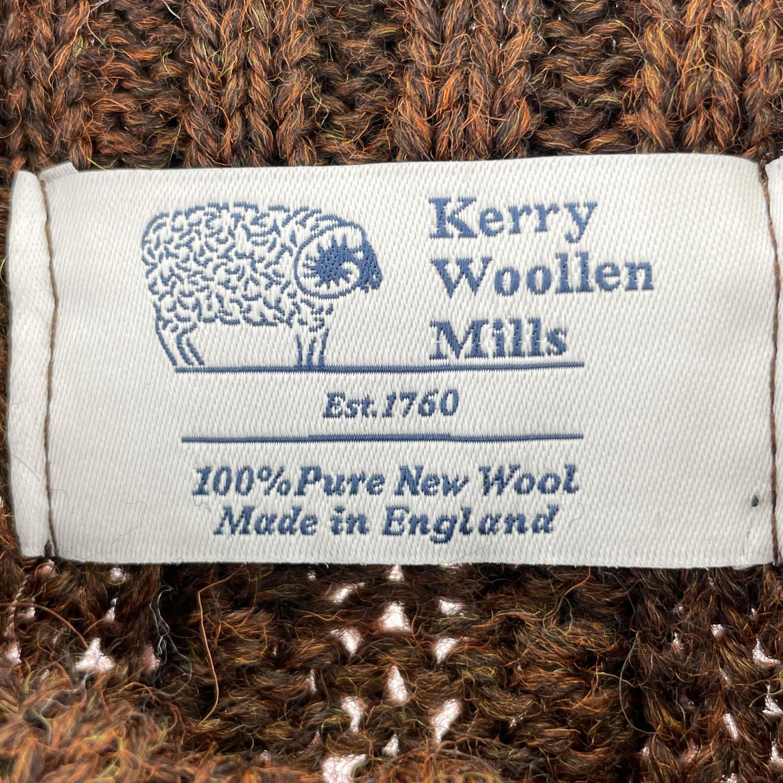 カーディガン KERRY WOOLLEN MILLS カーディガン 36 ブラウン