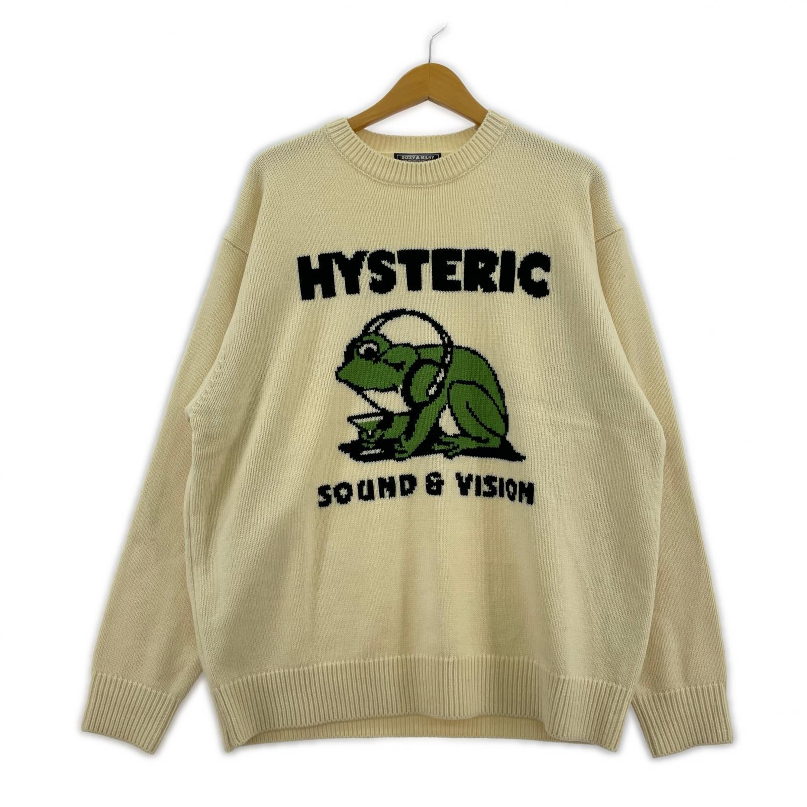 ニット DIGGY編込 セーター/WHITE L ホワイト