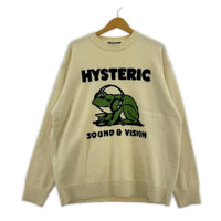 ニット DIGGY編込 セーター/WHITE L ホワイト