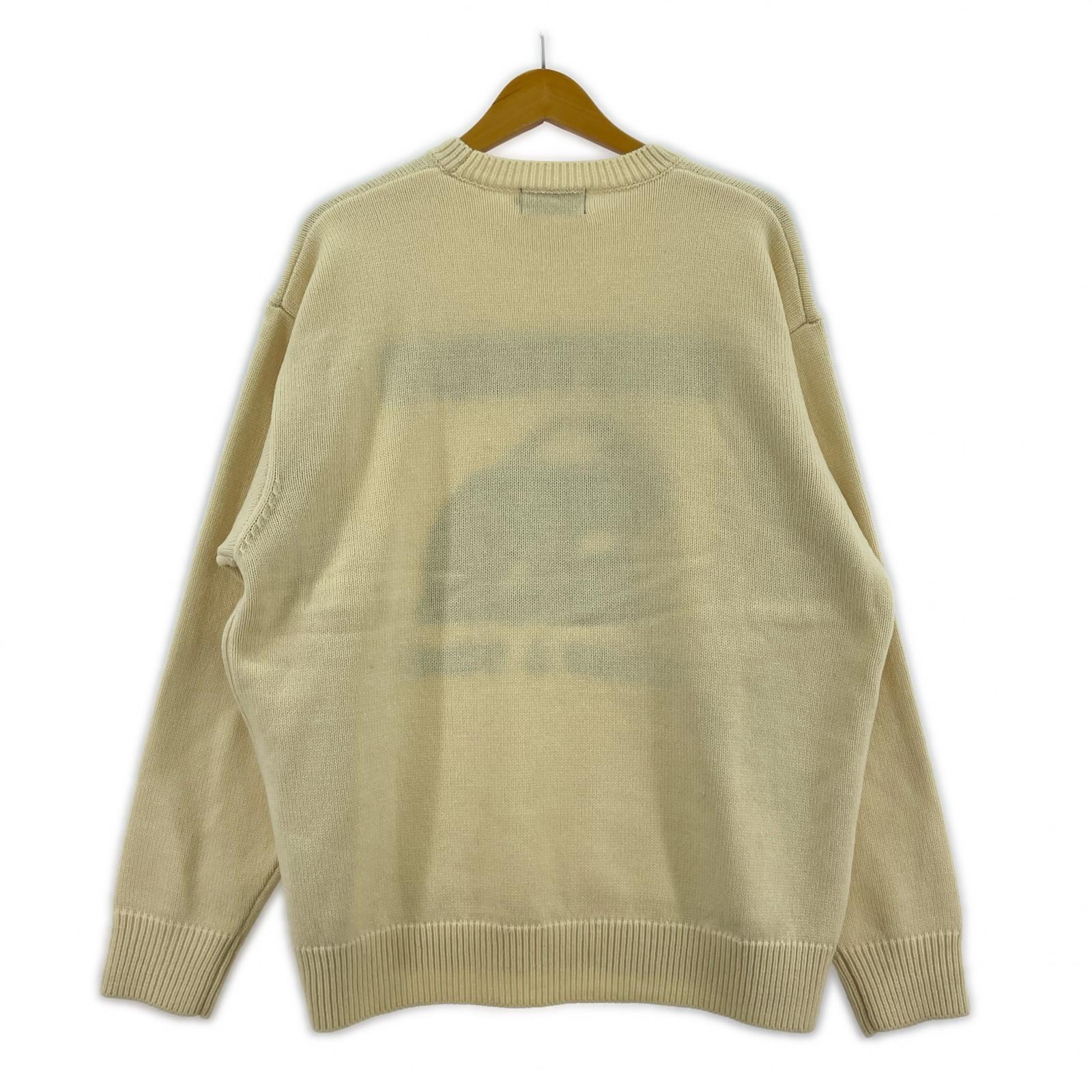 ニット DIGGY編込 セーター/WHITE L ホワイト