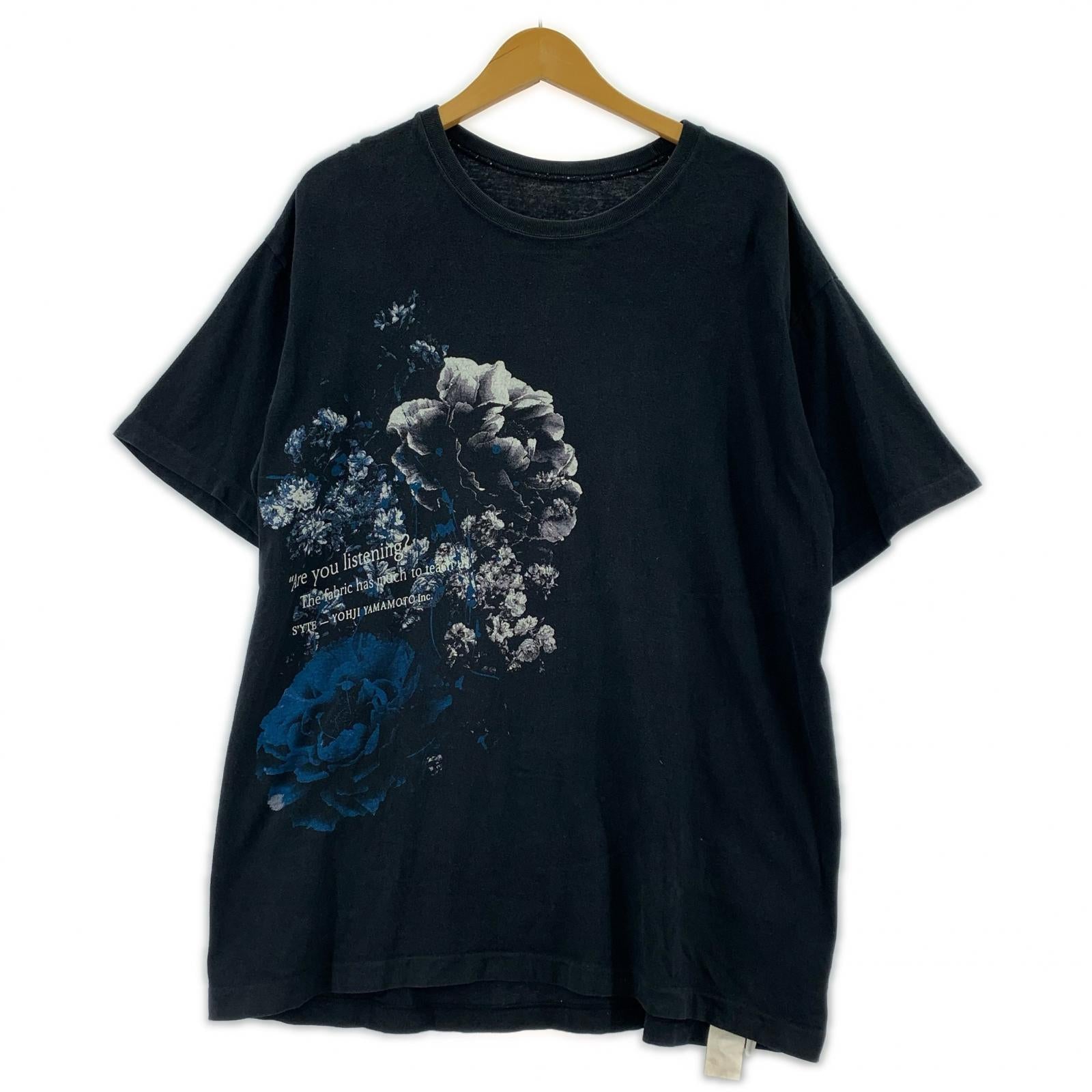 半袖Tシャツ S’YTE プリントTシャツ BLK ブラック