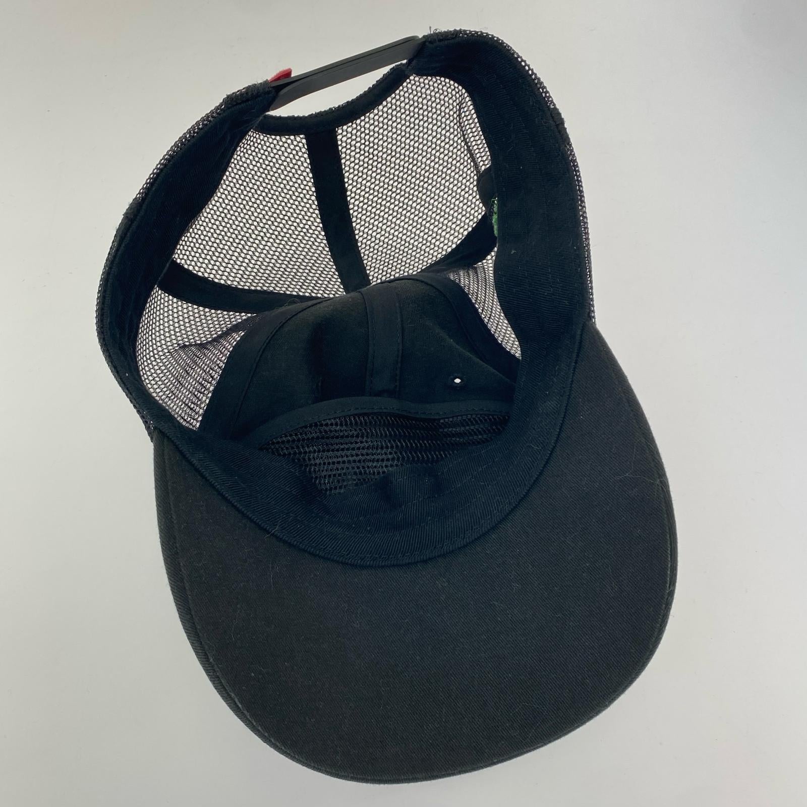 キャップ CREST MESH BACK BLACK ブラック