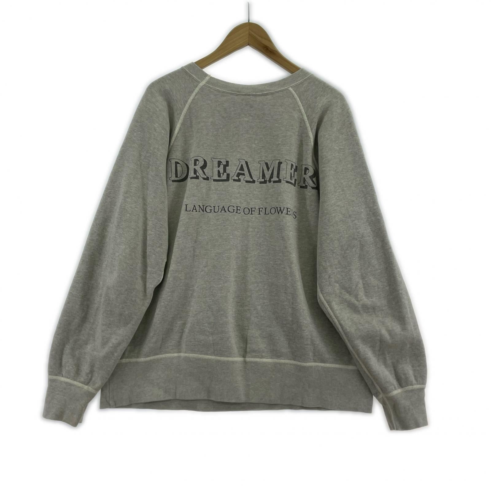スウェット 24AW CREW SWEAT FLOWER L L グレー