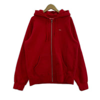 パーカー 19SS Small Box Logo Zip Up Sweatshirt L L レッド