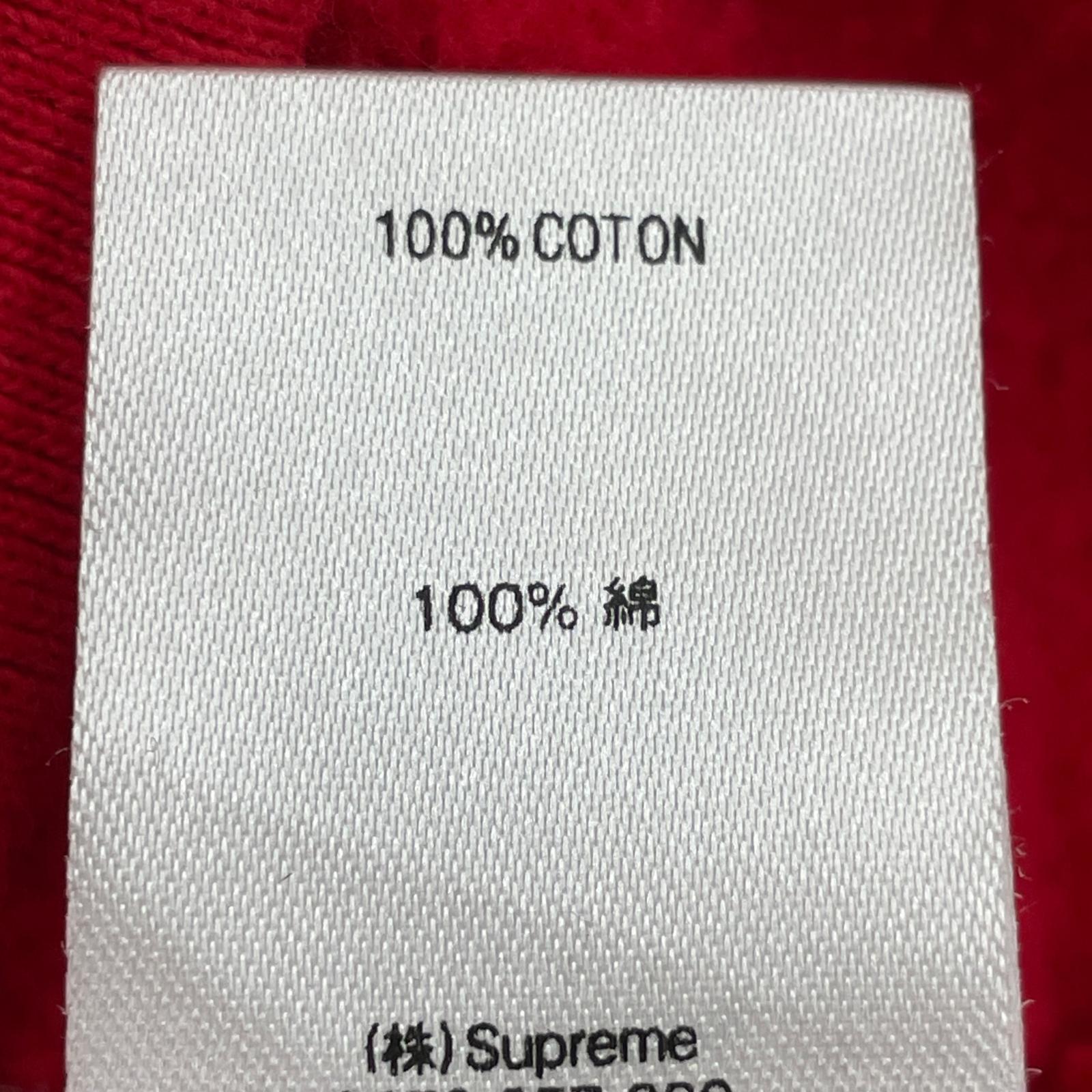 パーカー 19SS Small Box Logo Zip Up Sweatshirt L L レッド