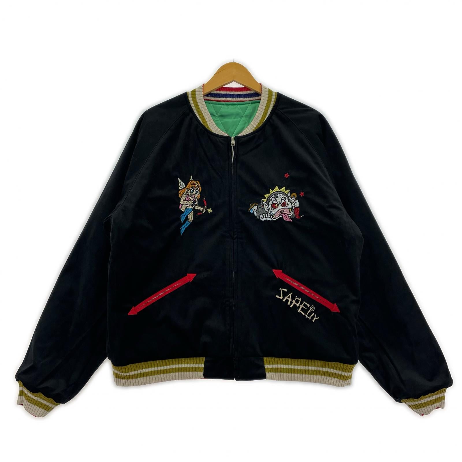 ジャケット ×ビックリマン スカジャン ミドリ(M) M