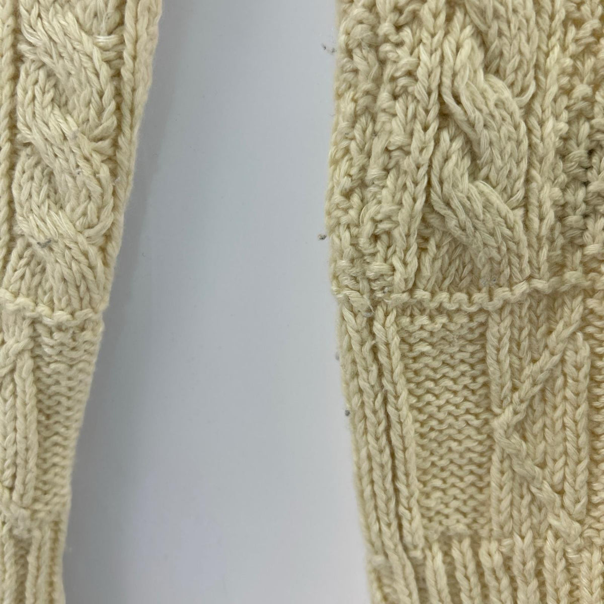 ニット RALPH LAUREN ケーブルニットセーター/XS/コットン ホワイト