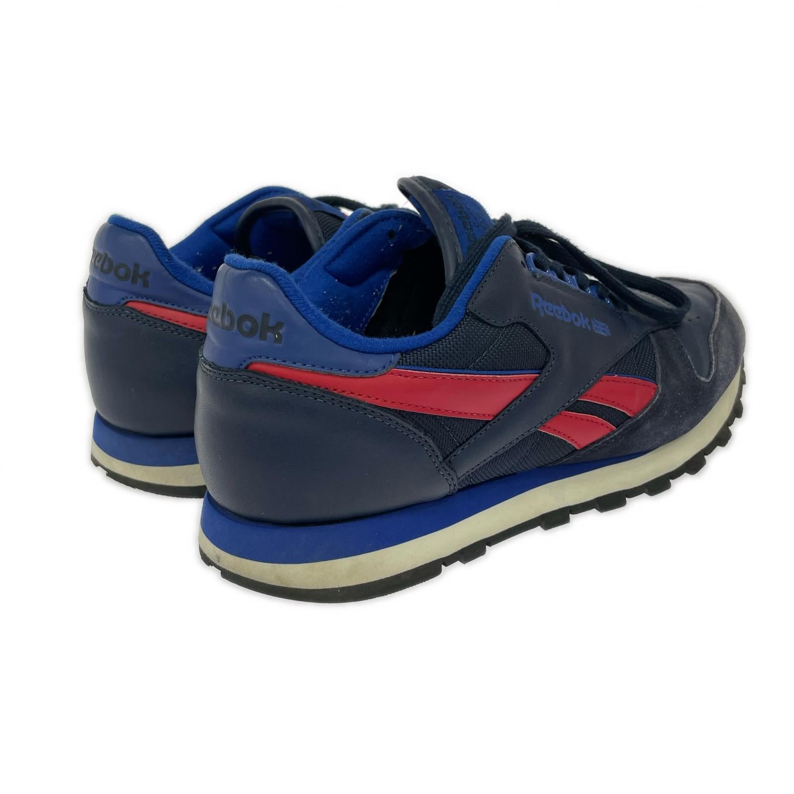 スニーカー Reebok CLASSIC LEATHER 27.0cm 27cm (US9 UK8 1/2 EU44) ネイビー