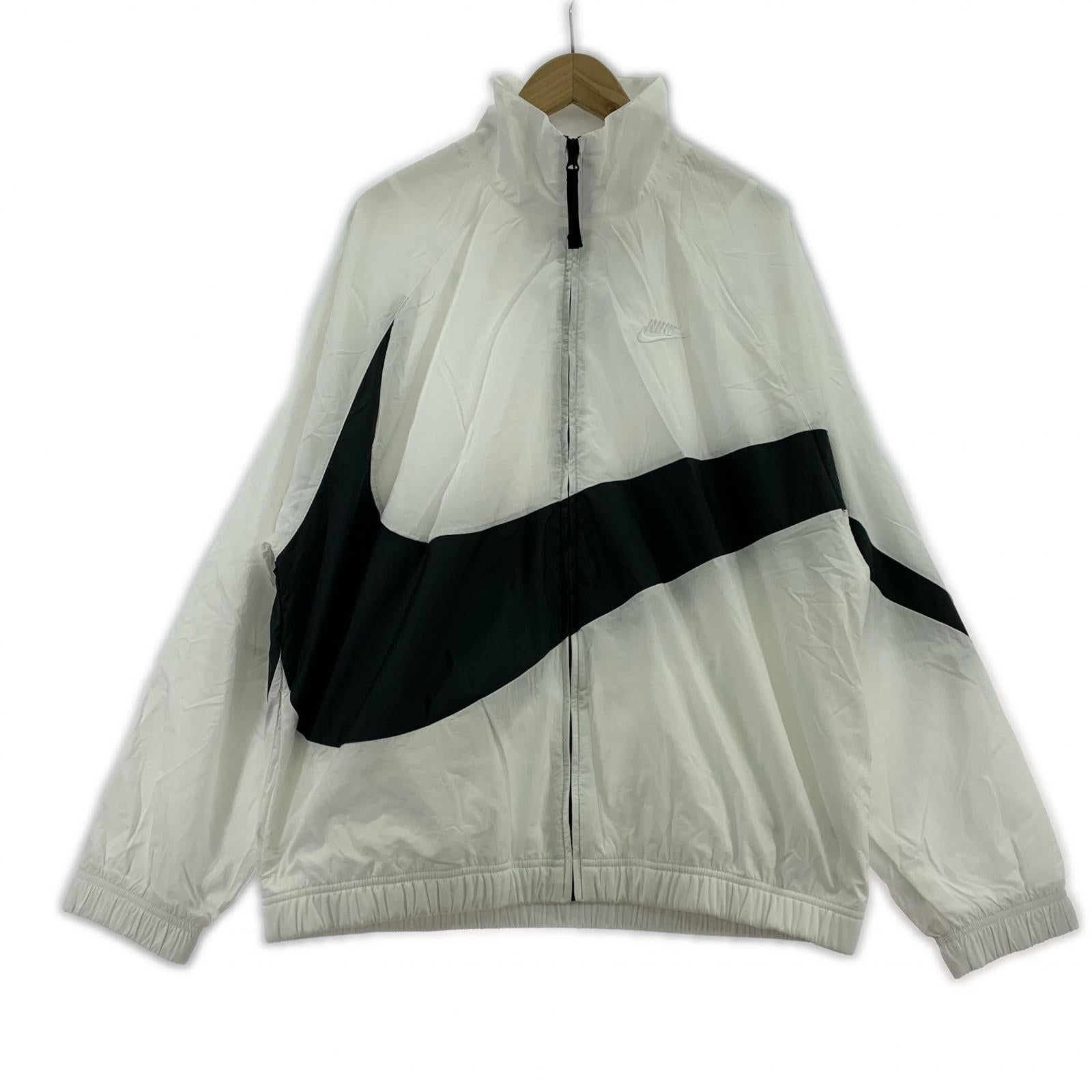 ジャケット ビッグスウォッシュ ナイロンジャケット 白 (XL) ホワイト