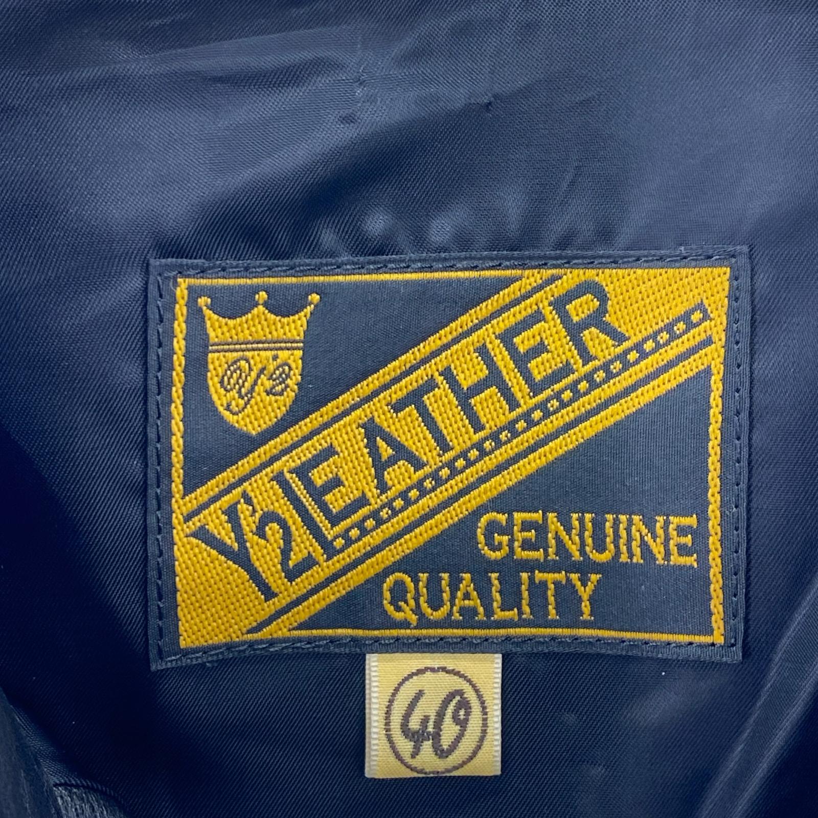 長袖シャツ Y'2 LEATHER レザーウエスタンシャツ 40 黒 ブラック