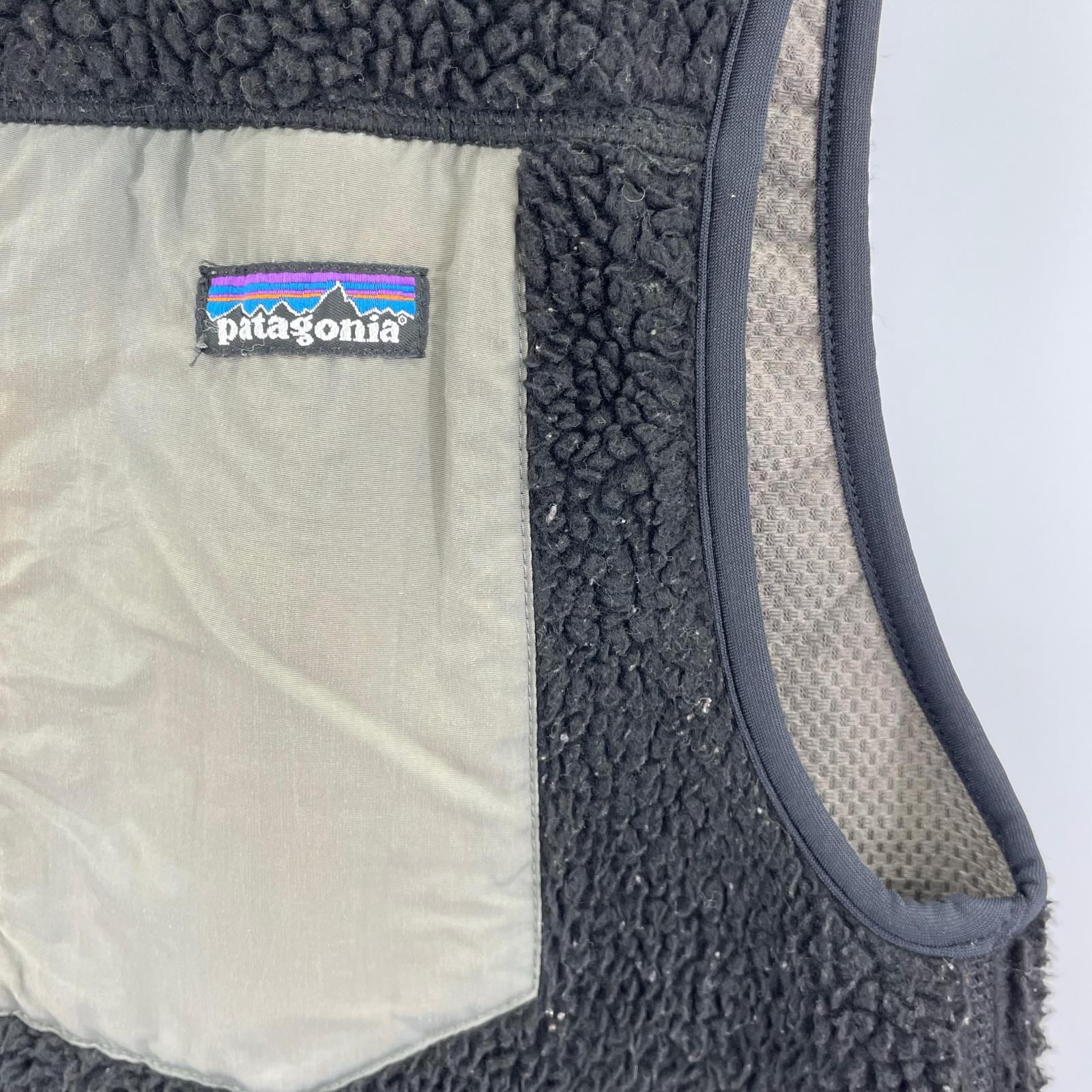 長袖シャツ 00s レトロX フリースベスト 黒 M ブラック