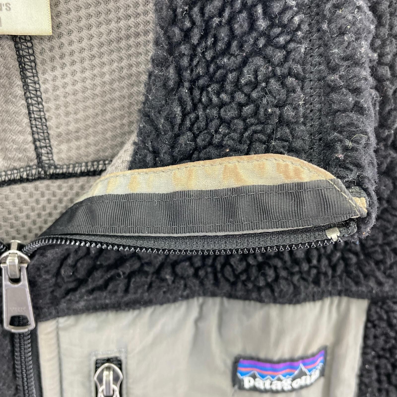 長袖シャツ 00s レトロX フリースベスト 黒 M ブラック