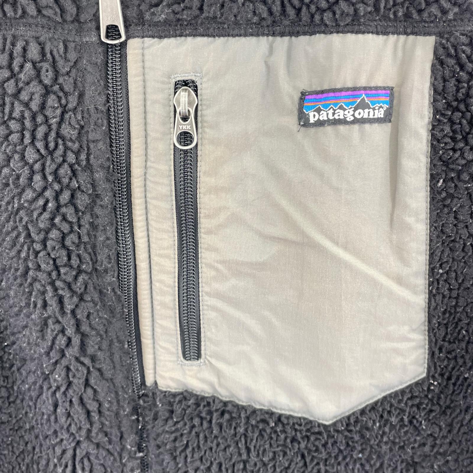 長袖シャツ 00s レトロX フリースベスト 黒 M ブラック