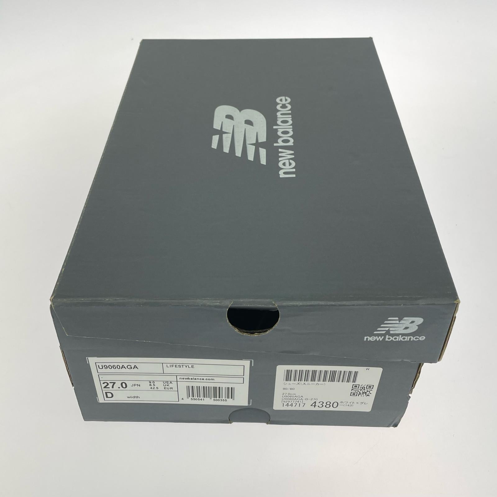 スニーカー NEW BALANCE U9060AGA スニーカー 27.0 27cm (US9 UK8 1/2 EU44) ホワイト