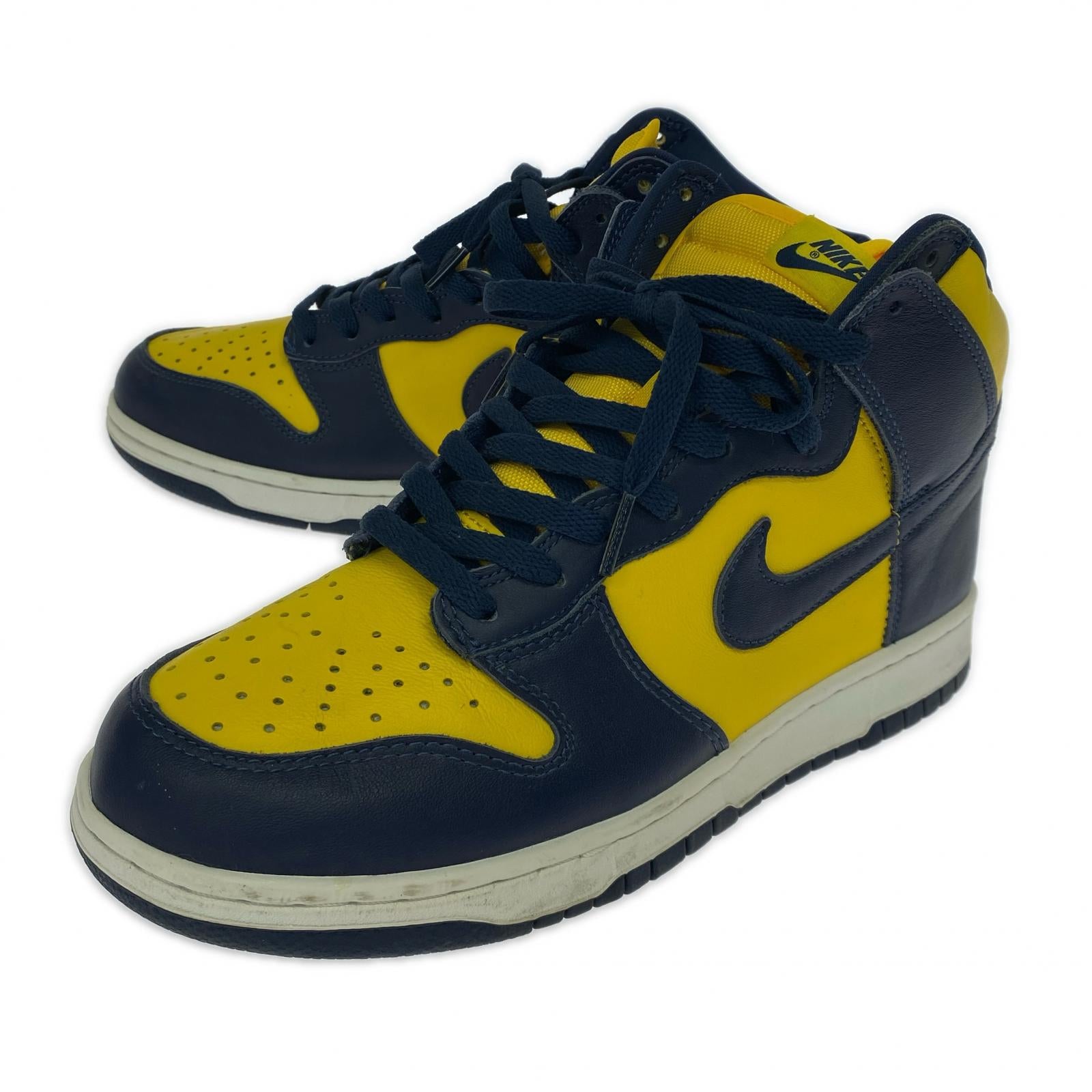 スニーカー NIKE DUNK HIGH SP MICHIGAN NYV/YEL 27.5cm (US9 1/2 UK9 EU45)