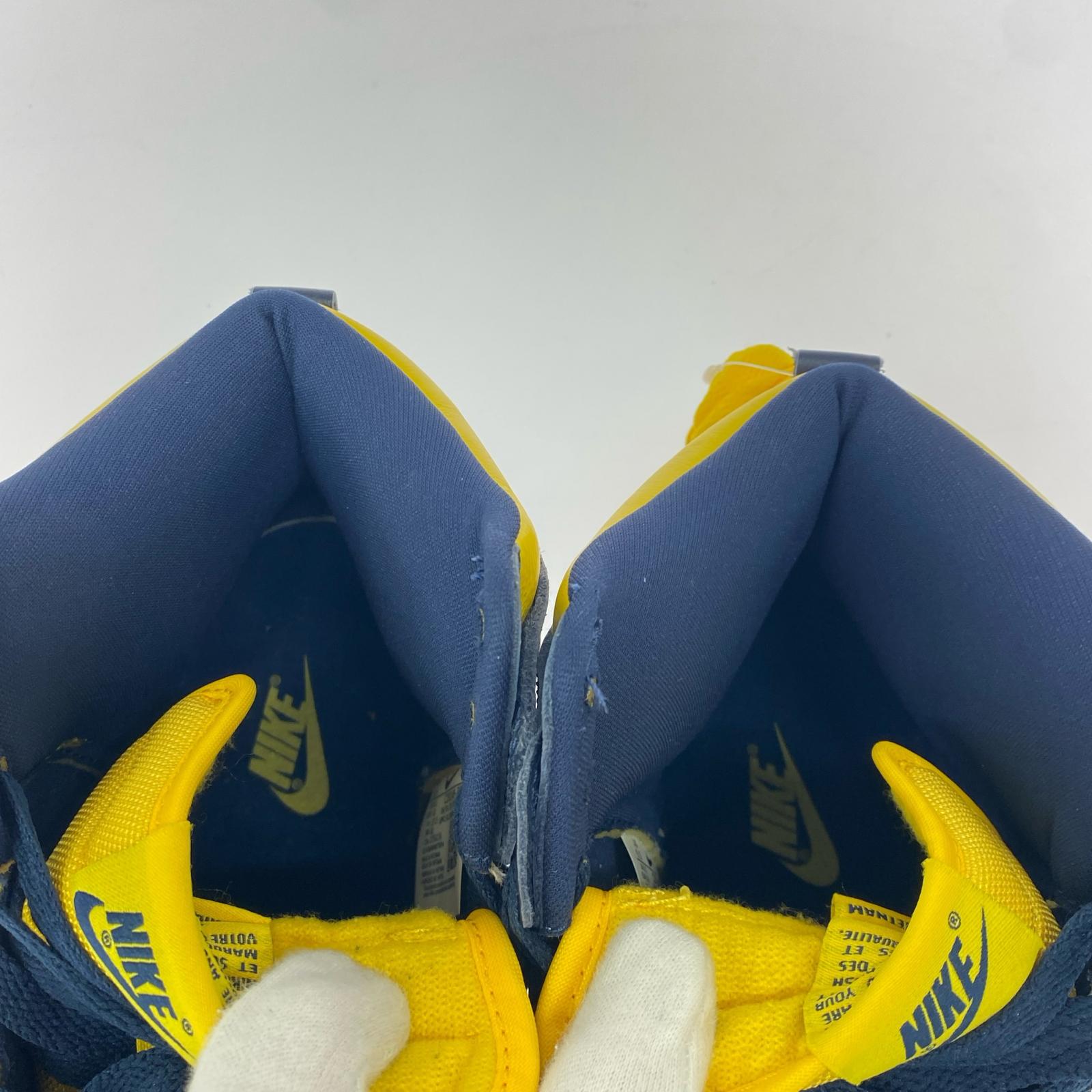 スニーカー NIKE DUNK HIGH SP MICHIGAN NYV/YEL 27.5cm (US9 1/2 UK9 EU45)