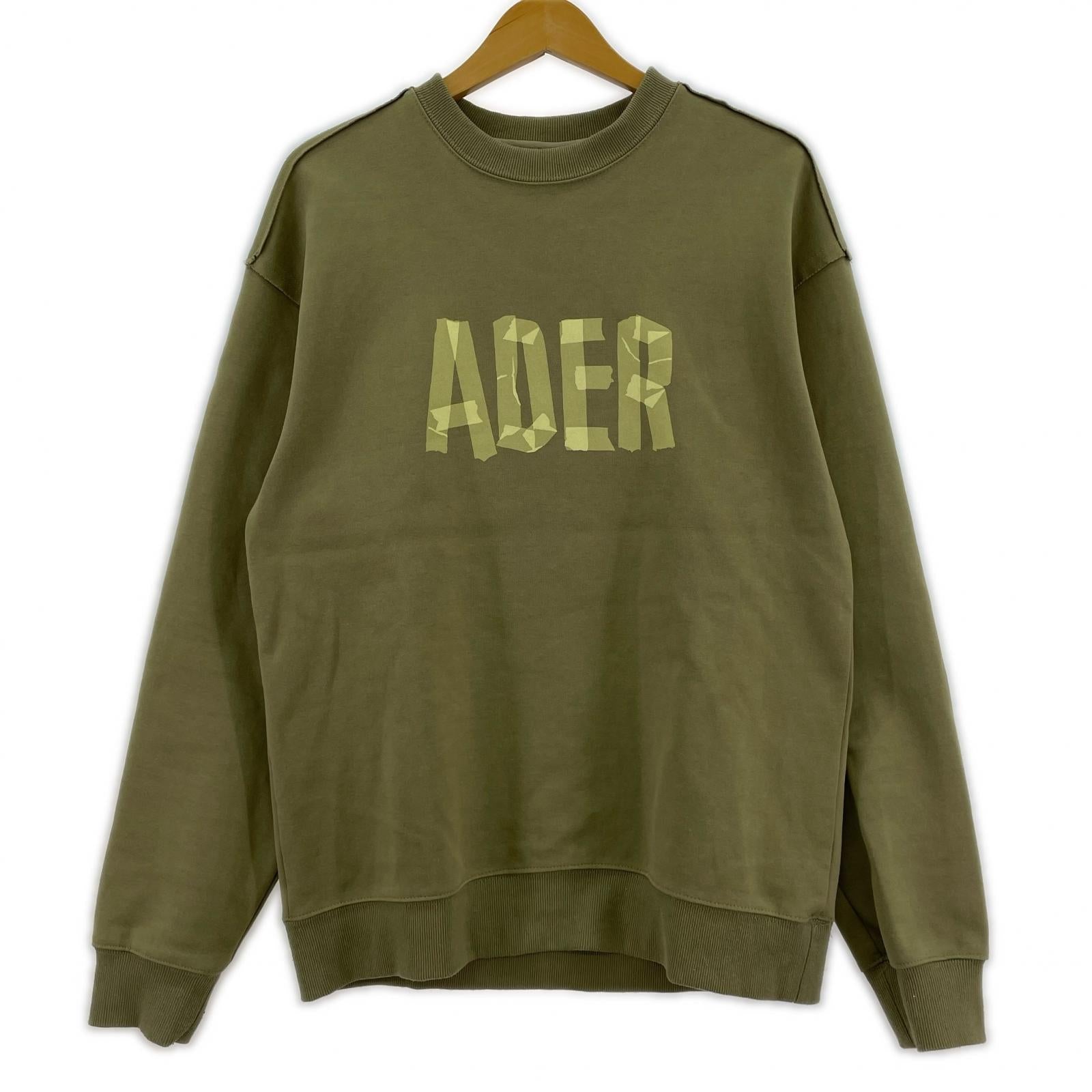 スウェット ADER ERROR スウェット・トレーナー カーキ