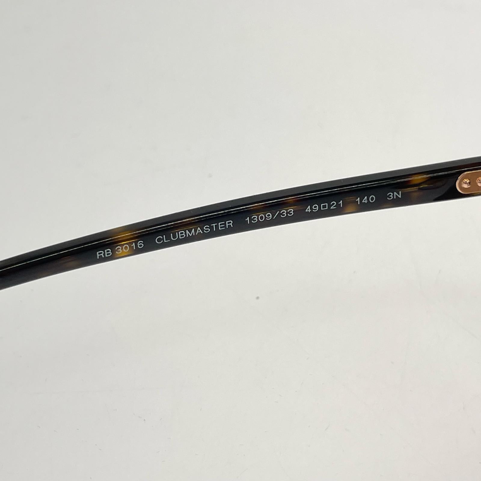 その他アクセサリー RB3016 CLUBMASTER ブラウン