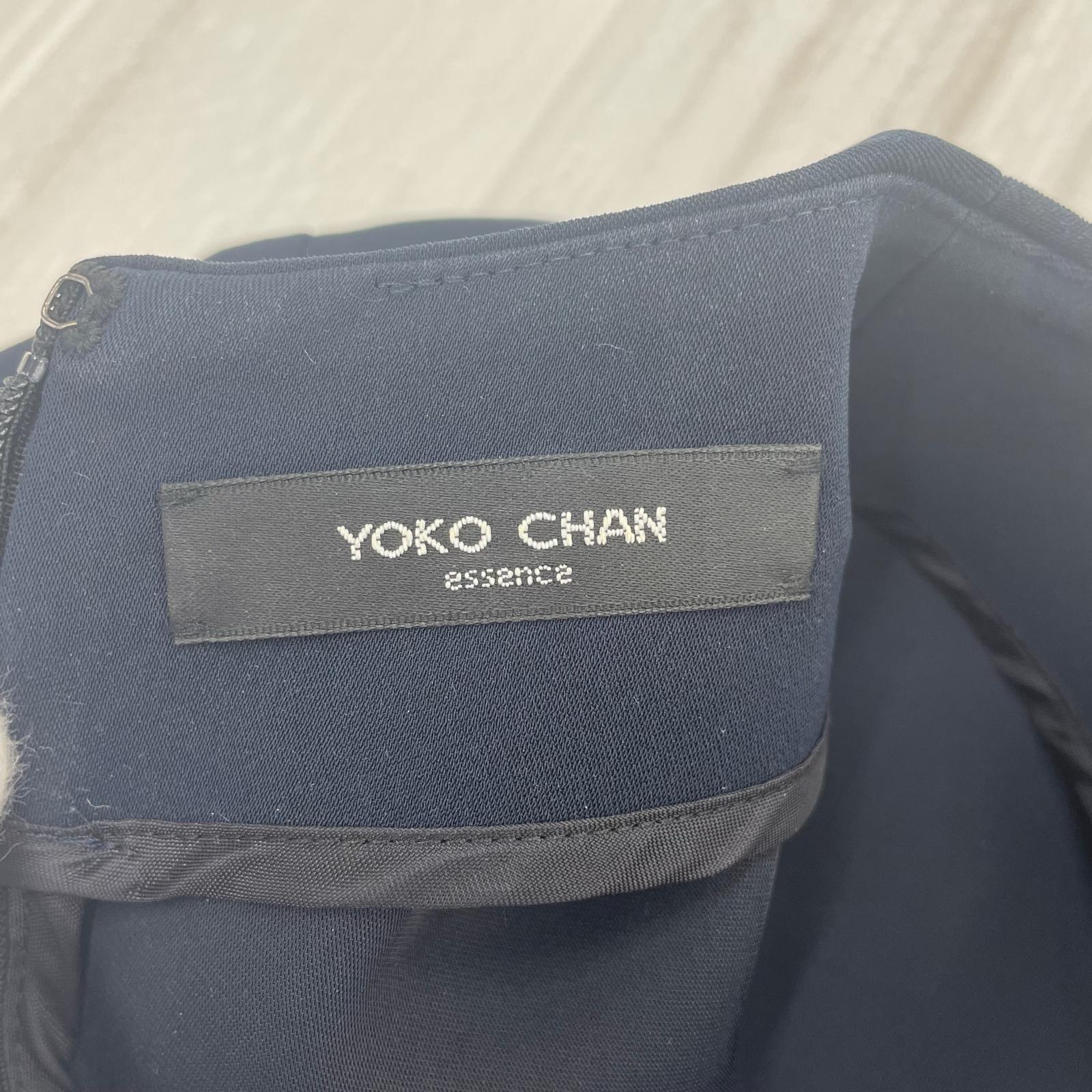 ワンピース YOKO CHAN 半袖ワンピース 紺 38