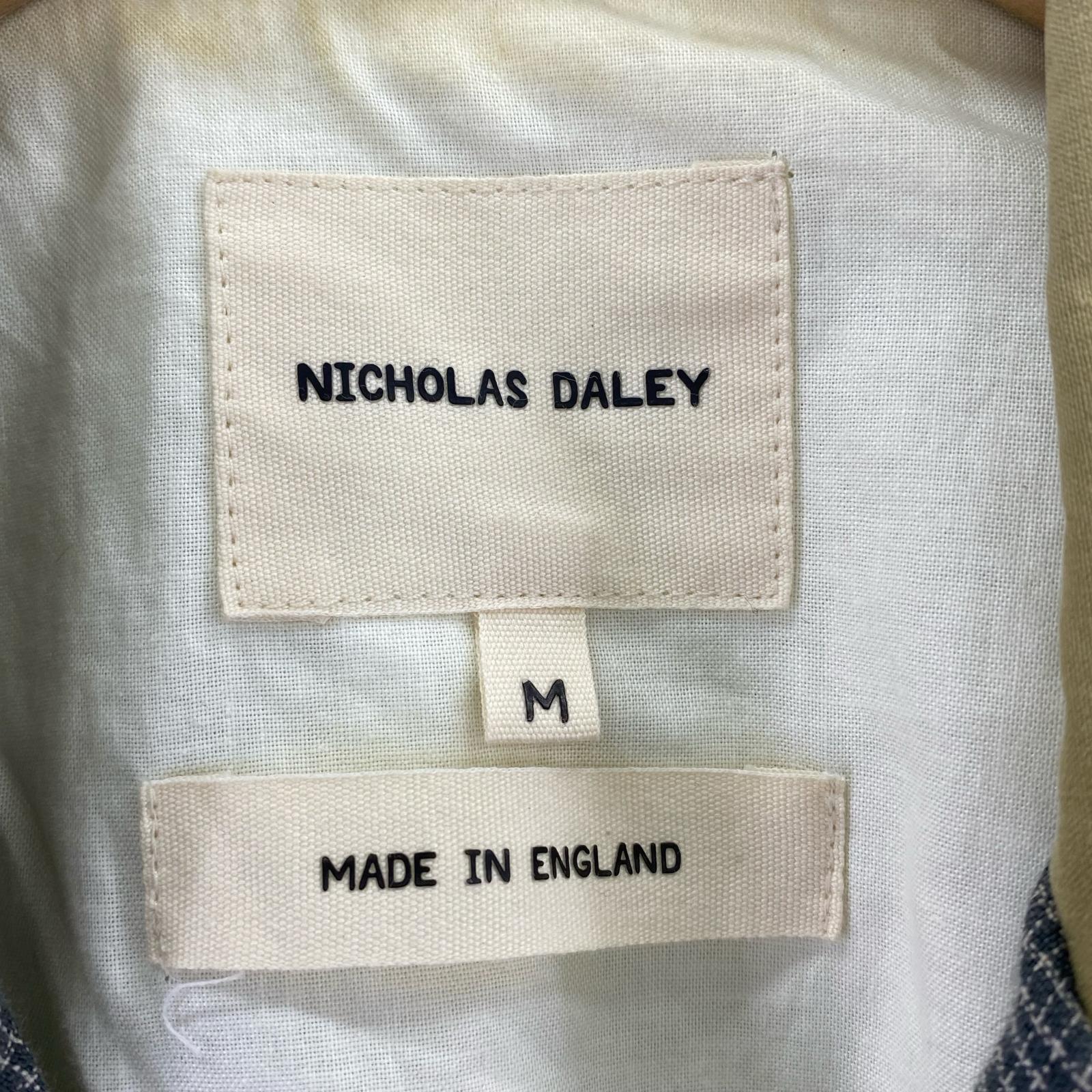 ジャケット NICHOLAS DALEY 切替デザインリネンジャケット M グリーン M グリーン