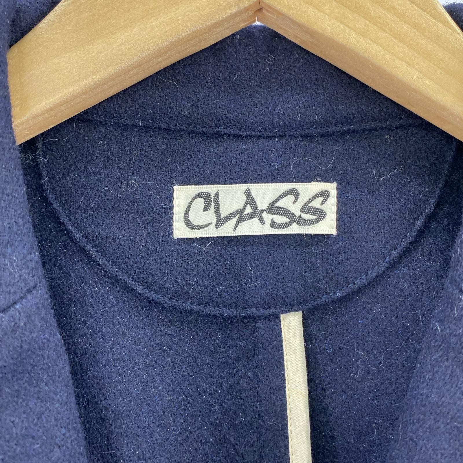 ジャケット CLASS ウール 4B デザインショートジャケット M 紺 M ネイビー