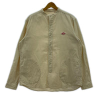 長袖シャツ DANTON ノーカラーシャツ 42 ベージュ
