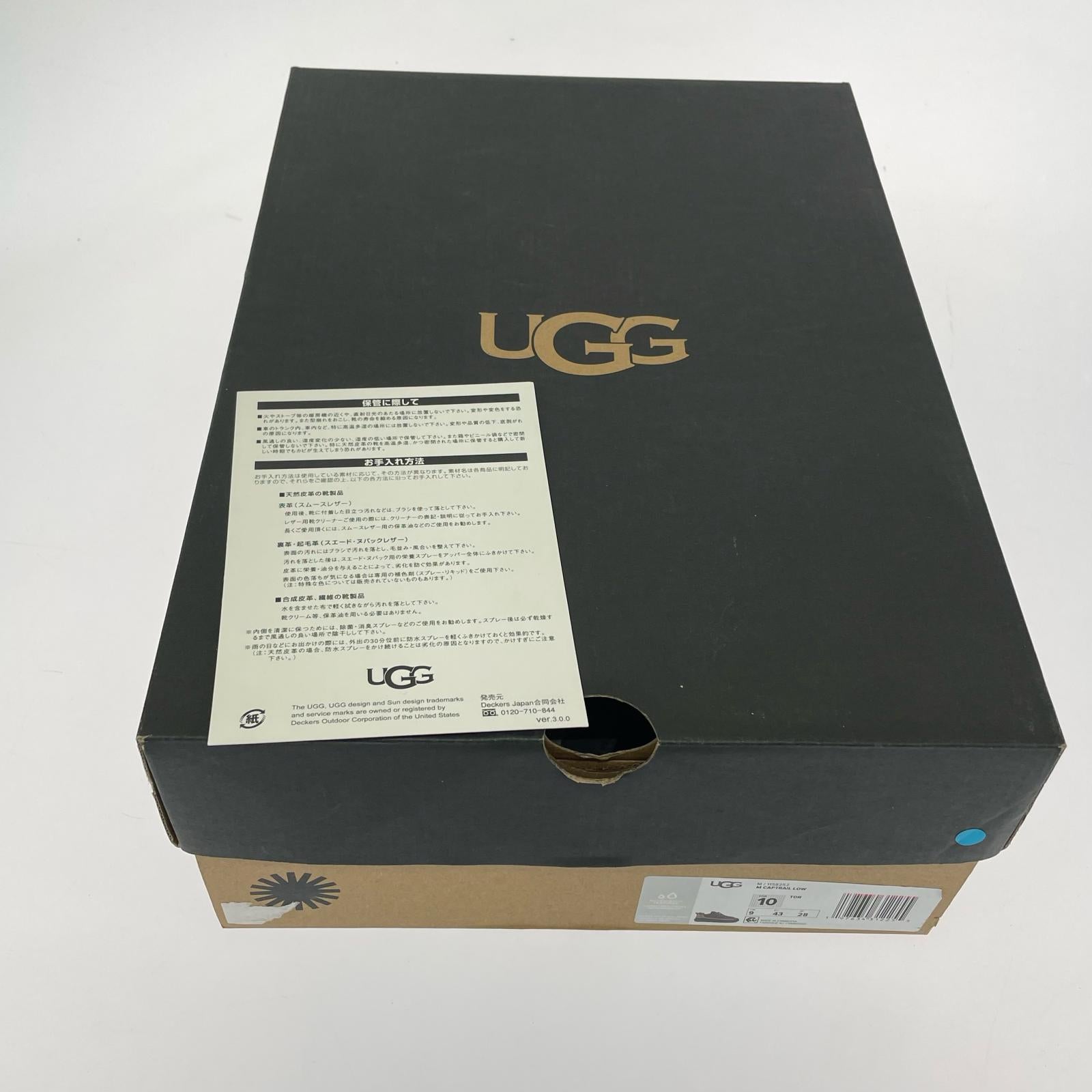 スニーカー ugg キャップトレイル 28cm (US10 UK9 1/2 EU46) グレー