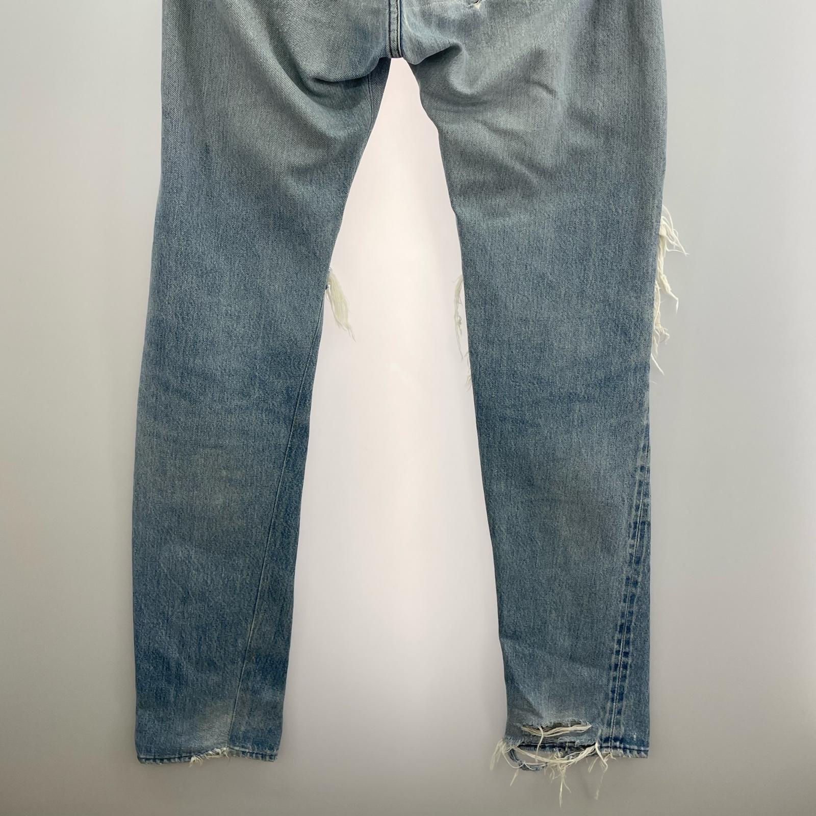 デニムパンツ 80s 501 赤耳 USA製 刻印524 ブルー
