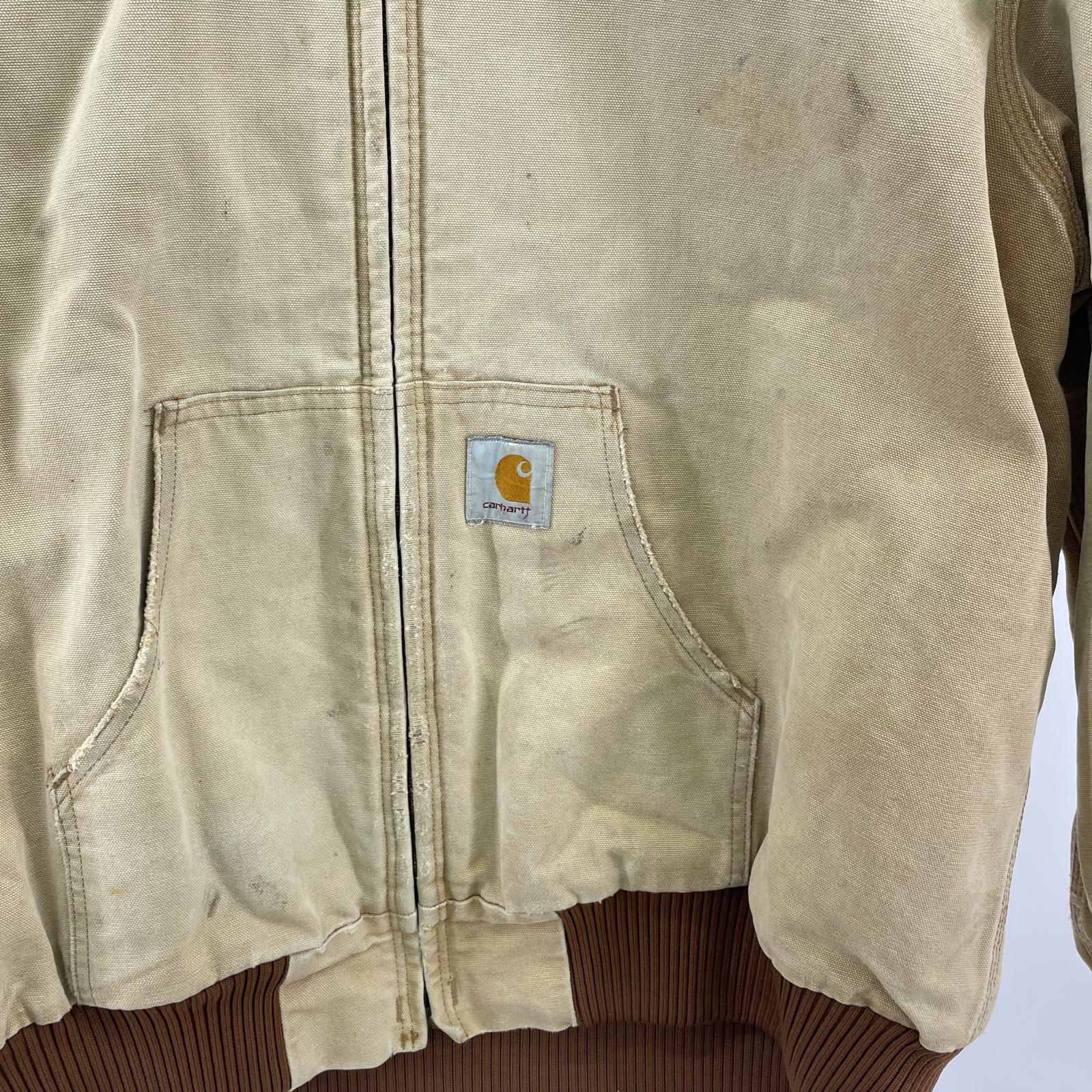 ジャケット Carhartt 90s 星タグ アクティブジャケット 2XL ベージュ ベージュ
