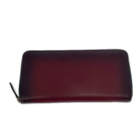長財布 OKACHI ロングジップウォレット ボルドー レッド