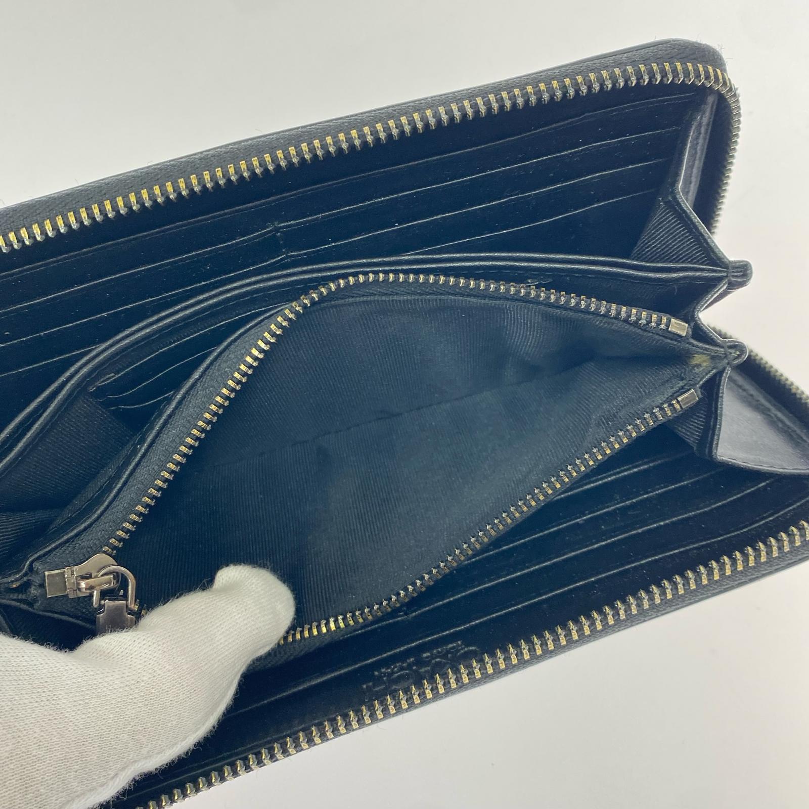長財布 OKACHI ロングジップウォレット ボルドー レッド