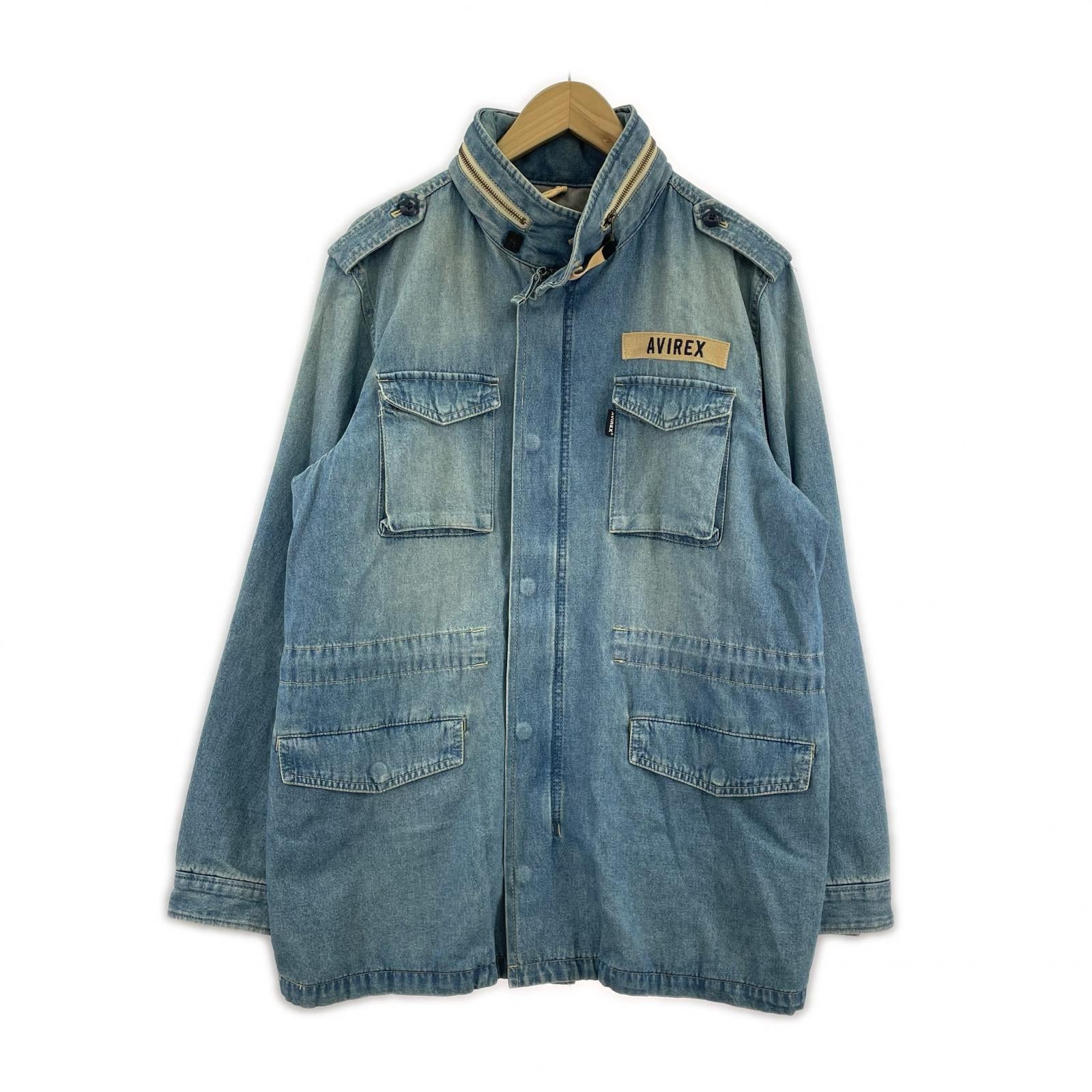 ミリタリージャケット AVIREX M-65 DENIM JACKET XL IND