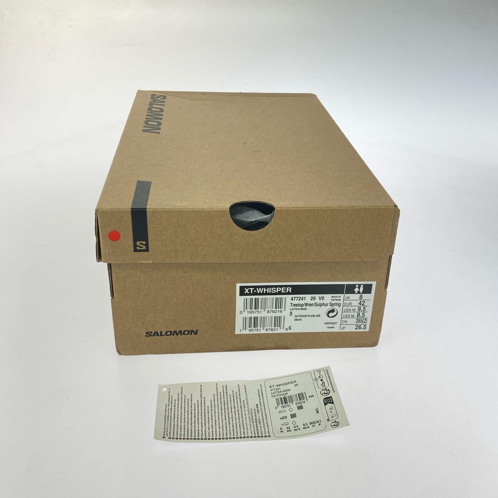 スニーカー XT-WHISPERXT グリーン 26.5㎝ 26.5cm (US8 1/2 UK8 EU43)