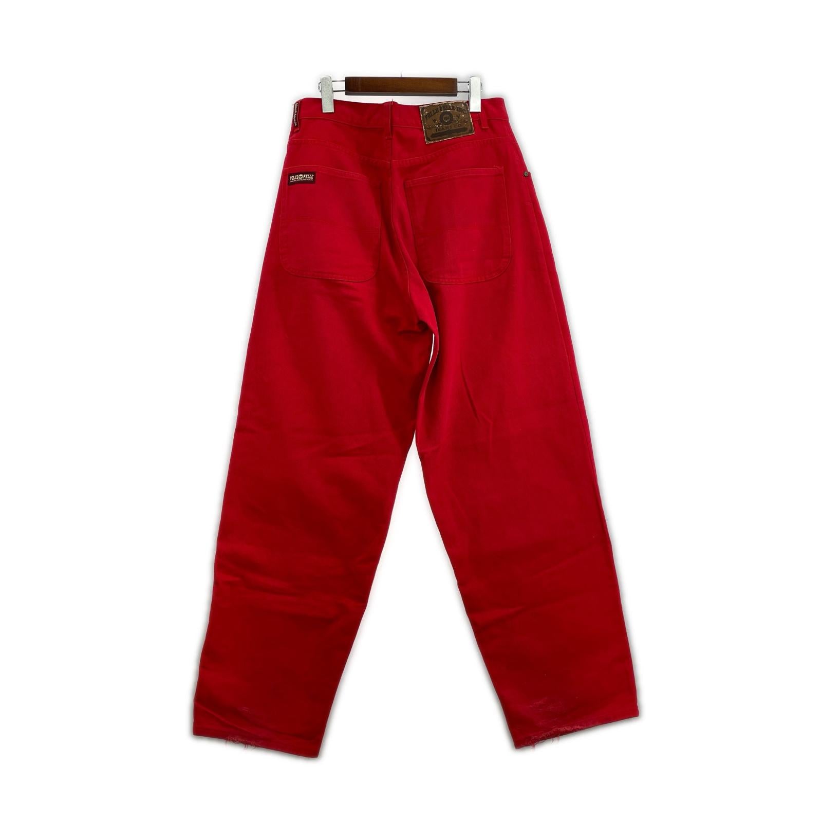 パンツ Pelle Pelle MARC BUCHANAN ワイドパンツ 34 レッド
