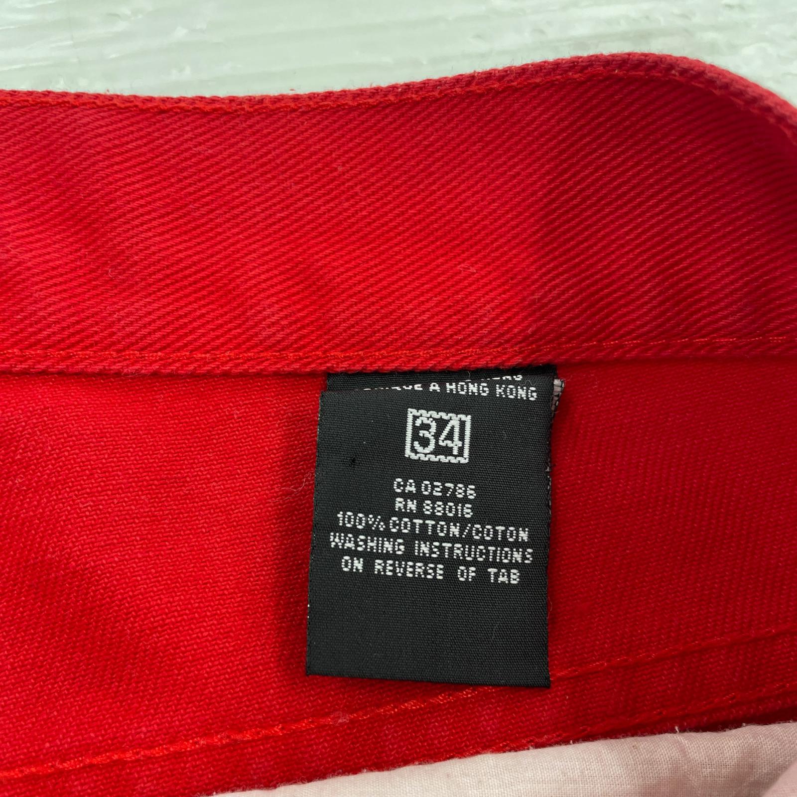 パンツ Pelle Pelle MARC BUCHANAN ワイドパンツ 34 レッド