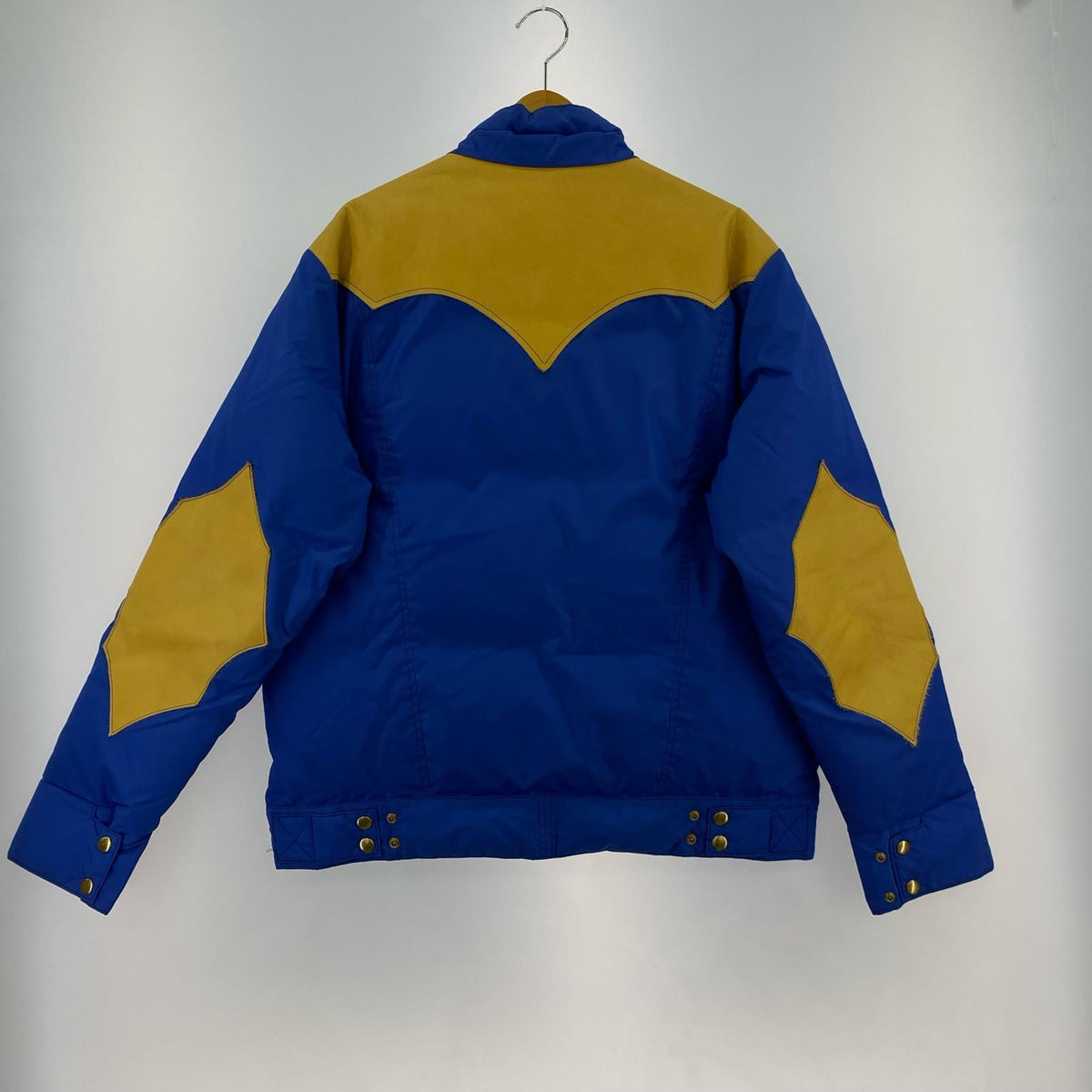 ダウンジャケット Rocky Mountain FeatherBed×Nigel Cabourn ダウンショートシェル RMFC-56 青 (42) 42 ブルー